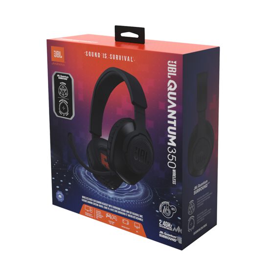 JBL Quantum 350 Wireless - Black - Wireless PC gaming headset with detachable boom mic - Detailshot 15 JBL Quantum 350 Wireless - Black - Wireless PC gaming headset with detachable boom mic - Detailshot 15